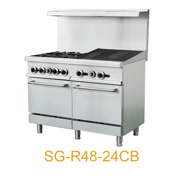 2/4/6 Burner with Cast Iron Griddle and 2 Standard Oven