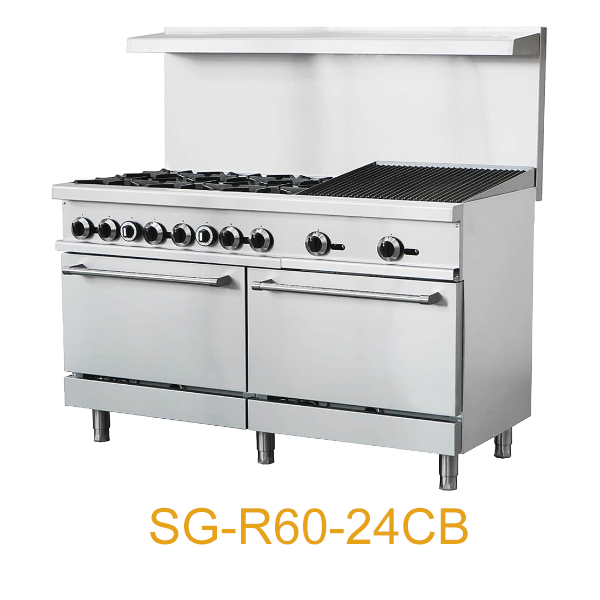 2/4/6 Burner with Cast Iron Griddle and 2 Standard Oven