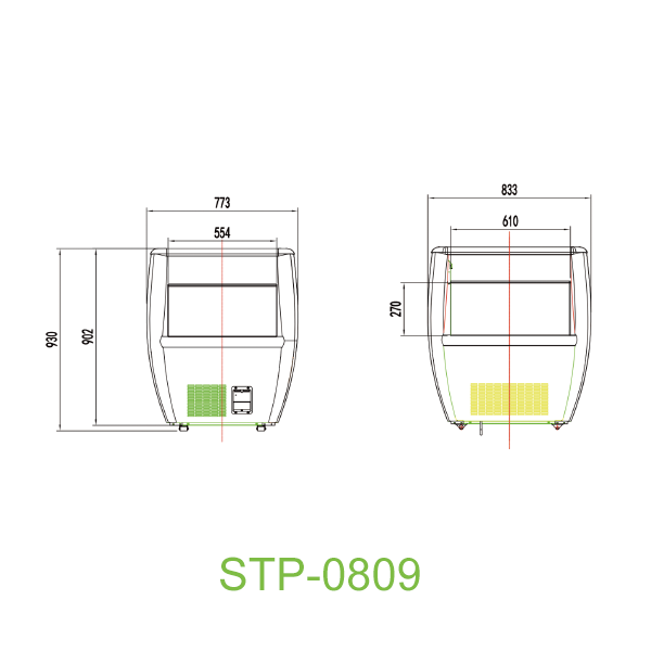 Open top cooler