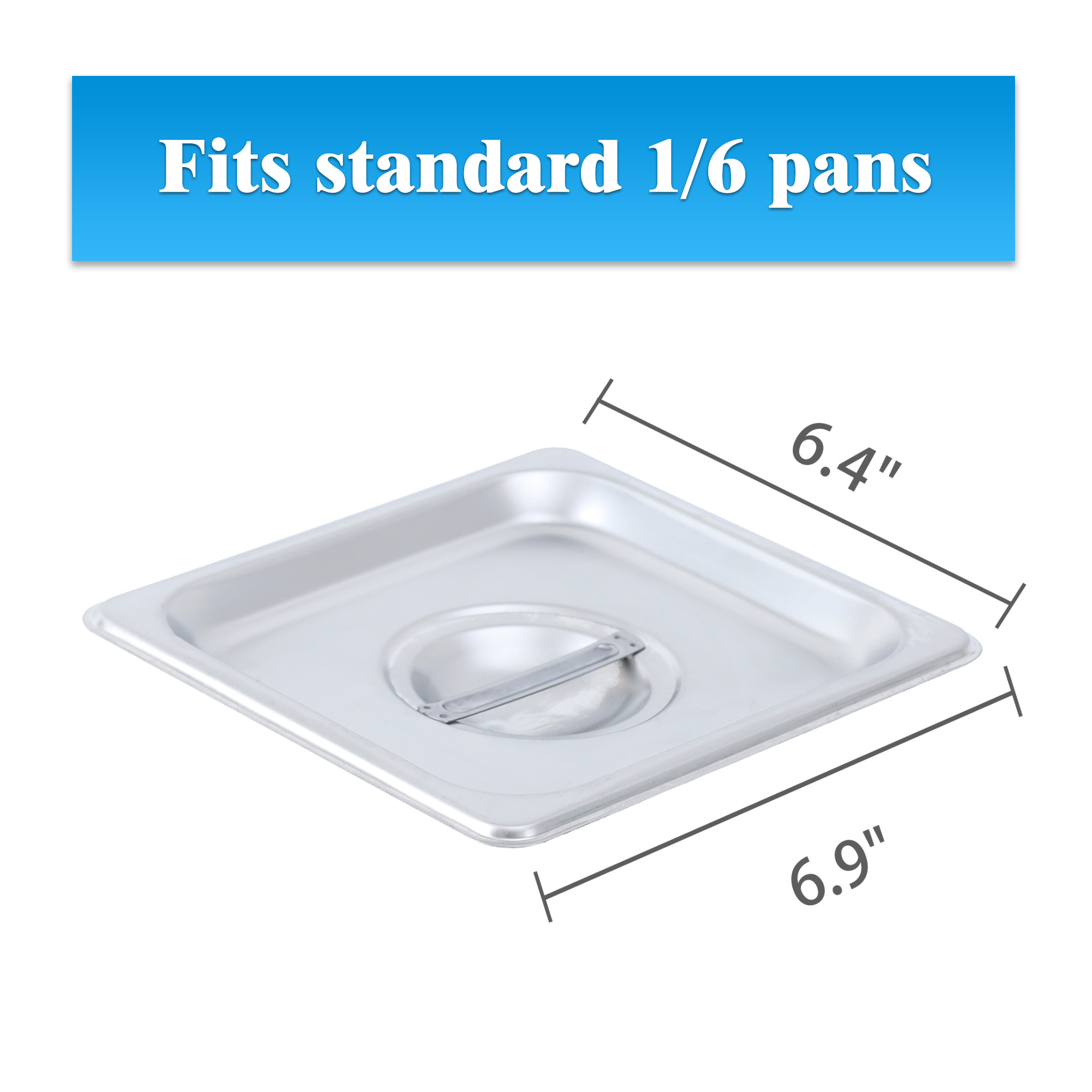 Fits standard 1/6 pans