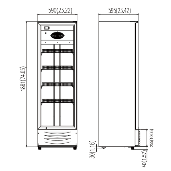 Beverage cooler - Static cooling