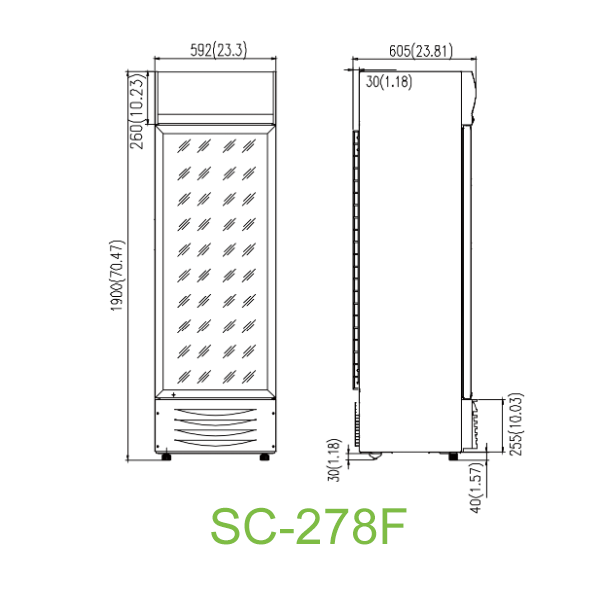 Beverage cooler - Ventitaled cooling