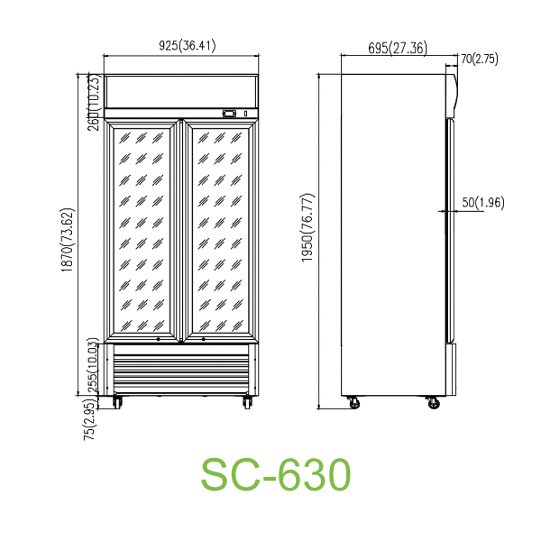 Beverage cooler - Ventitaled cooling