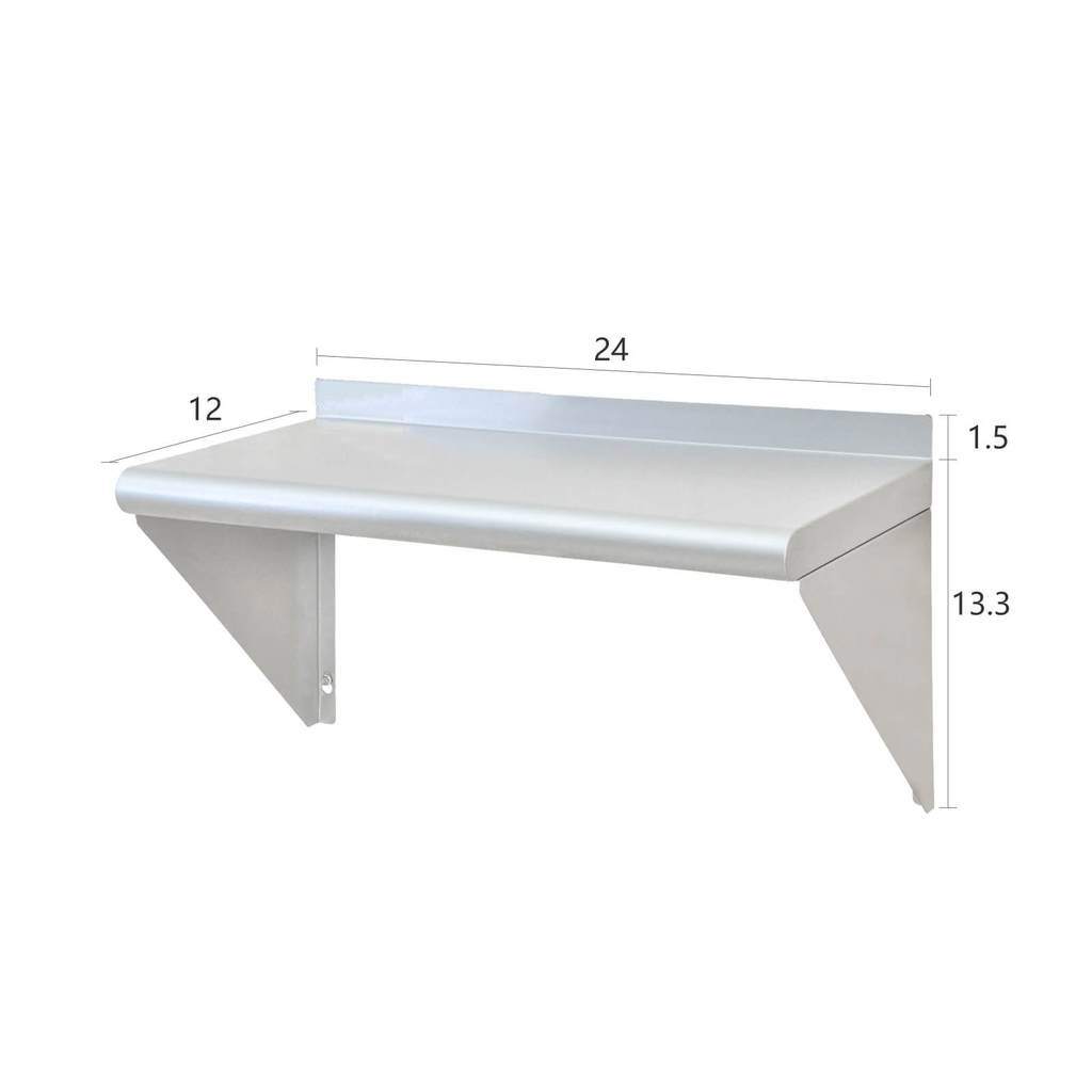 Stainless Steel Wall Shelf 12*24