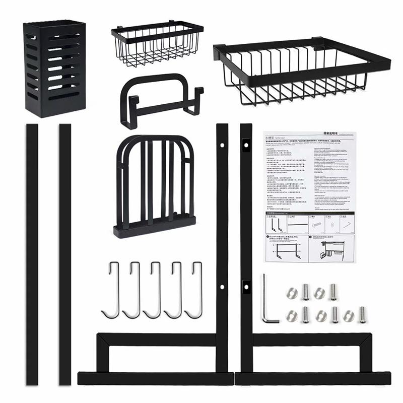 2-Tier Stainless Steel Cutlery Holder Shelf