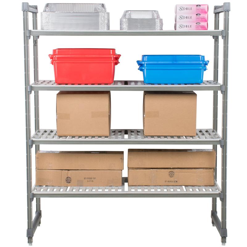 Camshelving Elements Vented 4-Shelf Stationary Starter Unit